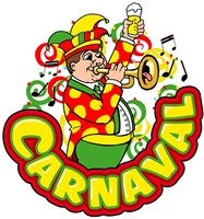 Raamsticker Carnaval-Muziekant Trompet (35x40cm)