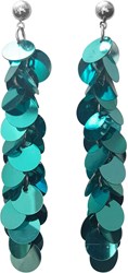 Pailletten Oorbellen Turquoise