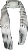 Sjaal Pailletten Disco Zilver