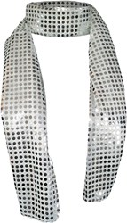 Sjaal Pailletten Disco Zilver