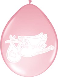 Ballonnen Hoera Meisje 8st