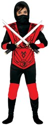 Kinderkostuum Ninja Rood/Zwart