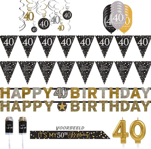 Feestpakket Sparkling Celebrations 40 jaar XL