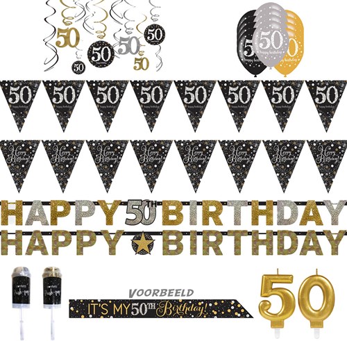 Feestpakket Sparkling Celebrations 50 jaar XL