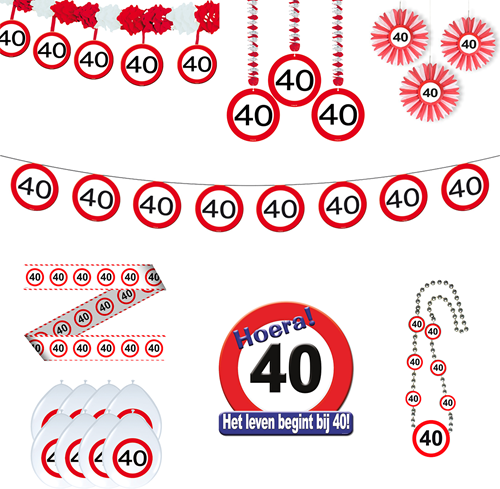 Feestpakket Verkeersbord 40 Jaar 