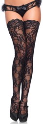 Sexy Overknee Kant Zwart