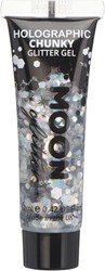 Chunky Holographic Glittergel Zilver (12ml)