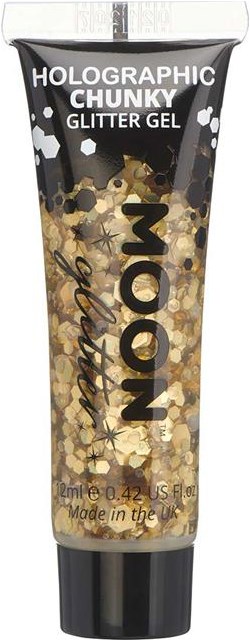 Chunky Holographic Glittergel Goud (12ml)