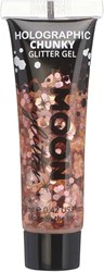 Chunky Holographic Glittergel Roségoud (12ml)