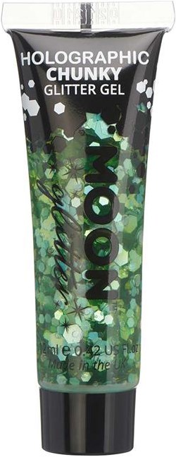 Chunky Holographic Glittergel Groen (12ml)