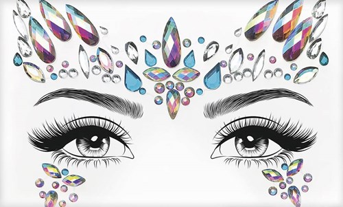 Face Jewels Snow Angel