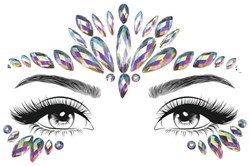 Glitter Face Jewels IJskoningin