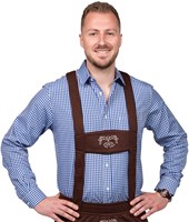 Oktoberfest Blouse Heren Blauw-Wit
