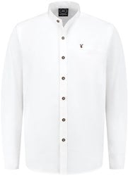 Tiroler Trachtenhemd Wit Luxe (55% katoen)  