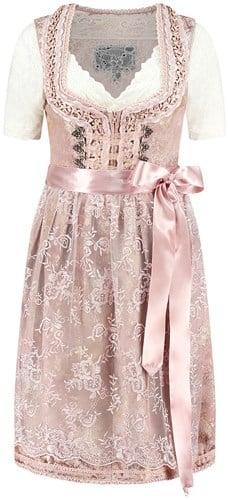Dirndl Antiek Roze - Roze Luxe (60cm - 2dlg)