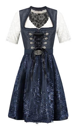 Dirndl Donkerblauw Luxe (60cm - 2dlg)
