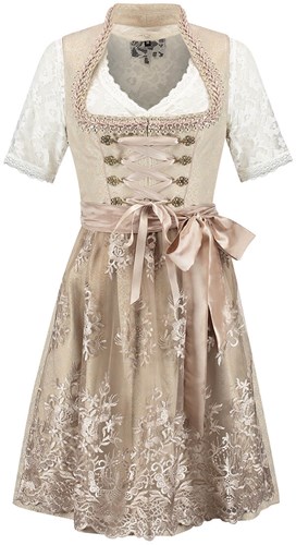 Dirndl Creme Jaquard Luxe (60cm) - 2dlg