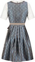 Dirndl Blauw-Bruin Luxe (60cm) - 2dlg (product achterkant)