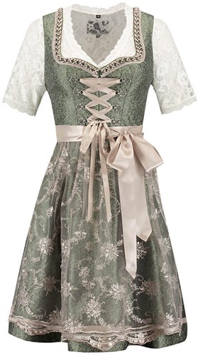 Dirndl Groen-Creme Luxe (60cm) - 2dlg