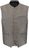Kinder Trachtenvest Zwart-Taupe Jaquard (product)
