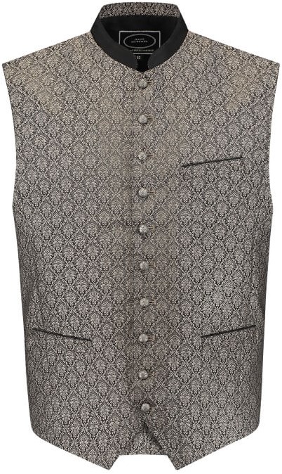 Kinder Trachtenvest Zwart-Taupe Jaquard (product)