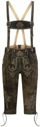 Heren Lederhose Luxe Vintage Antiek Bruin (rundleer)