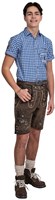Heren Lederhose Kort Vintage Antiek Bruin (rundleer) (2)