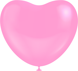 Hartballonnen Roze 38cm (10st.)