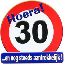 Huldeschild Hoera 30
