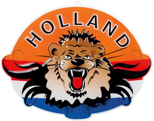 Wanddeco Leeuwenkop Holland