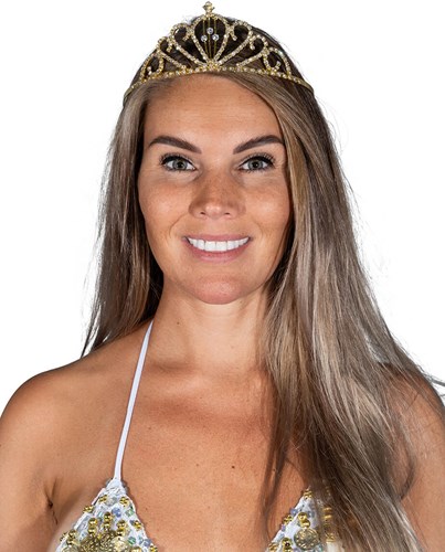 Tiara Strass Goud Estelle