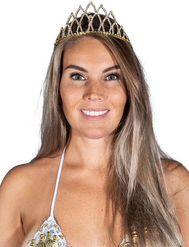 Tiara Strass Goud Isabella