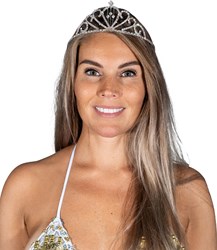 Tiara Strass Zilver Petra
