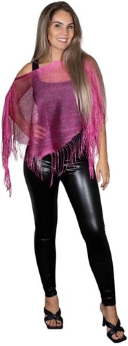 Festival Party Poncho Pink
