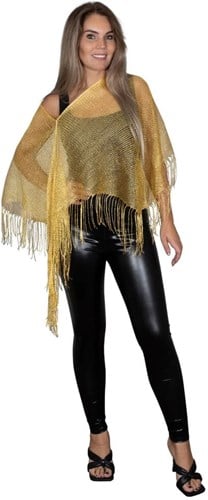 Festival Party Poncho Goud