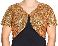 Pailletten Bolero Goud