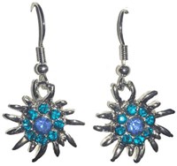 Oktoberfest Oorbellen Edelweiss Turquoise