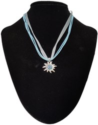 Oktoberfest Ketting Edelweiss Turquoise