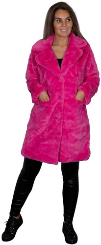 Bontjas Halflang Pink Luxe
