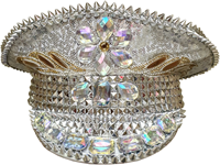 Kapiteinspet Burningman Zilver Luxe