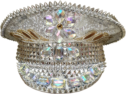 Kapiteinspet Burningman Zilver Luxe
