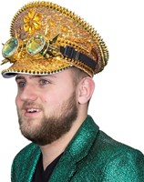 Burningman Pet Goud Luxe met Bril (man zijkant)