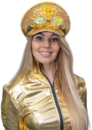 Burningman Pet Goud Luxe met Bril