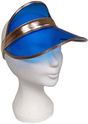 Zonneklep Blauw-Goud