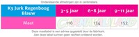 K3 Jurk Regenboog Blauw (maattabel)