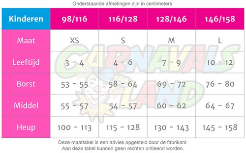 Maattabel Kinderen (200427)