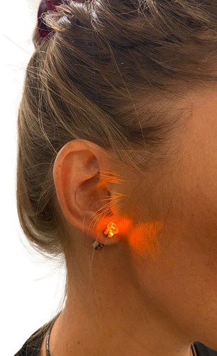 LED Oorbellen Oranje