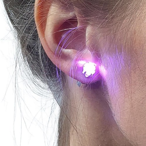 LED Oorbellen Paars