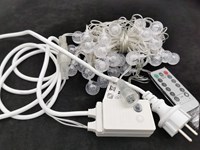 LED-Verlichting Oranje Bubbelbolletjes 6m - 40 LEDS (uit)