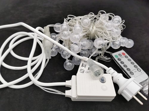 LED-Verlichting Oranje Bubbelbolletjes 6m - 40 LEDS (uit)